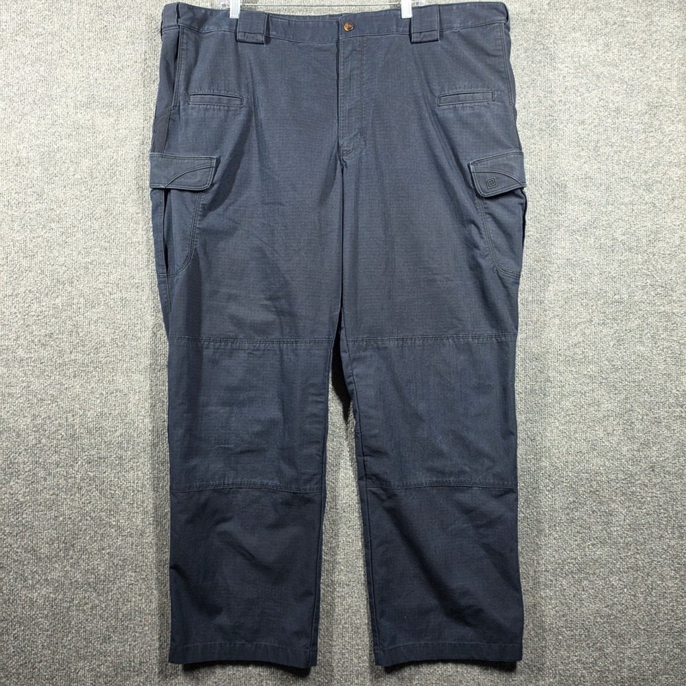5.11 Tactical Cargo Pants Mens 48 Navy Blue Ripstop Multi-Pocket Workwear